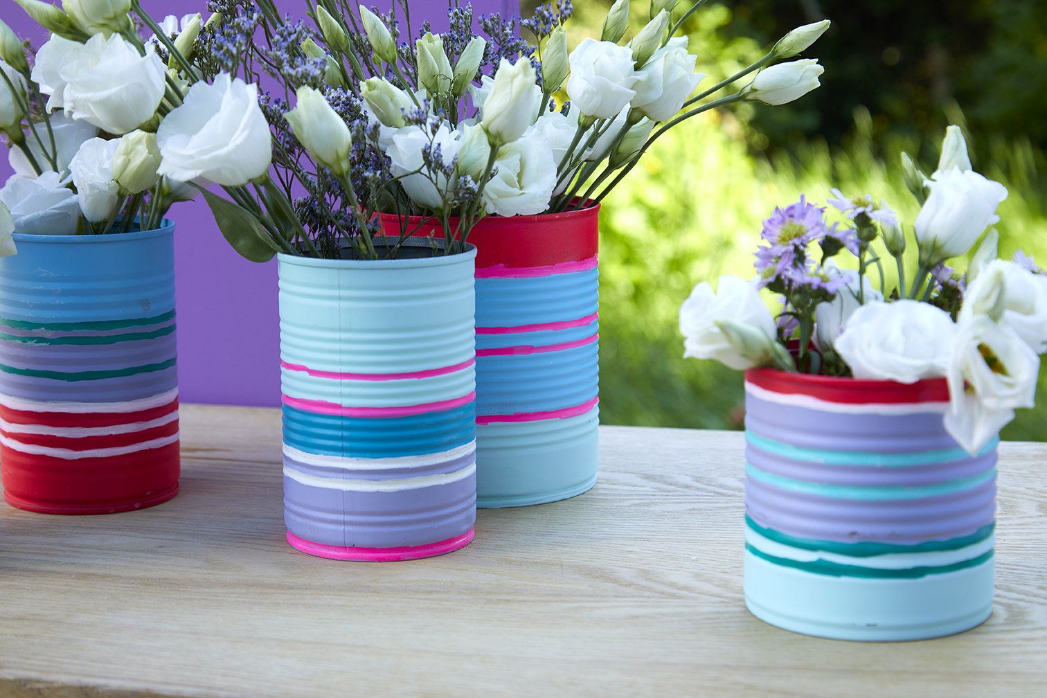 Create upcycled vases