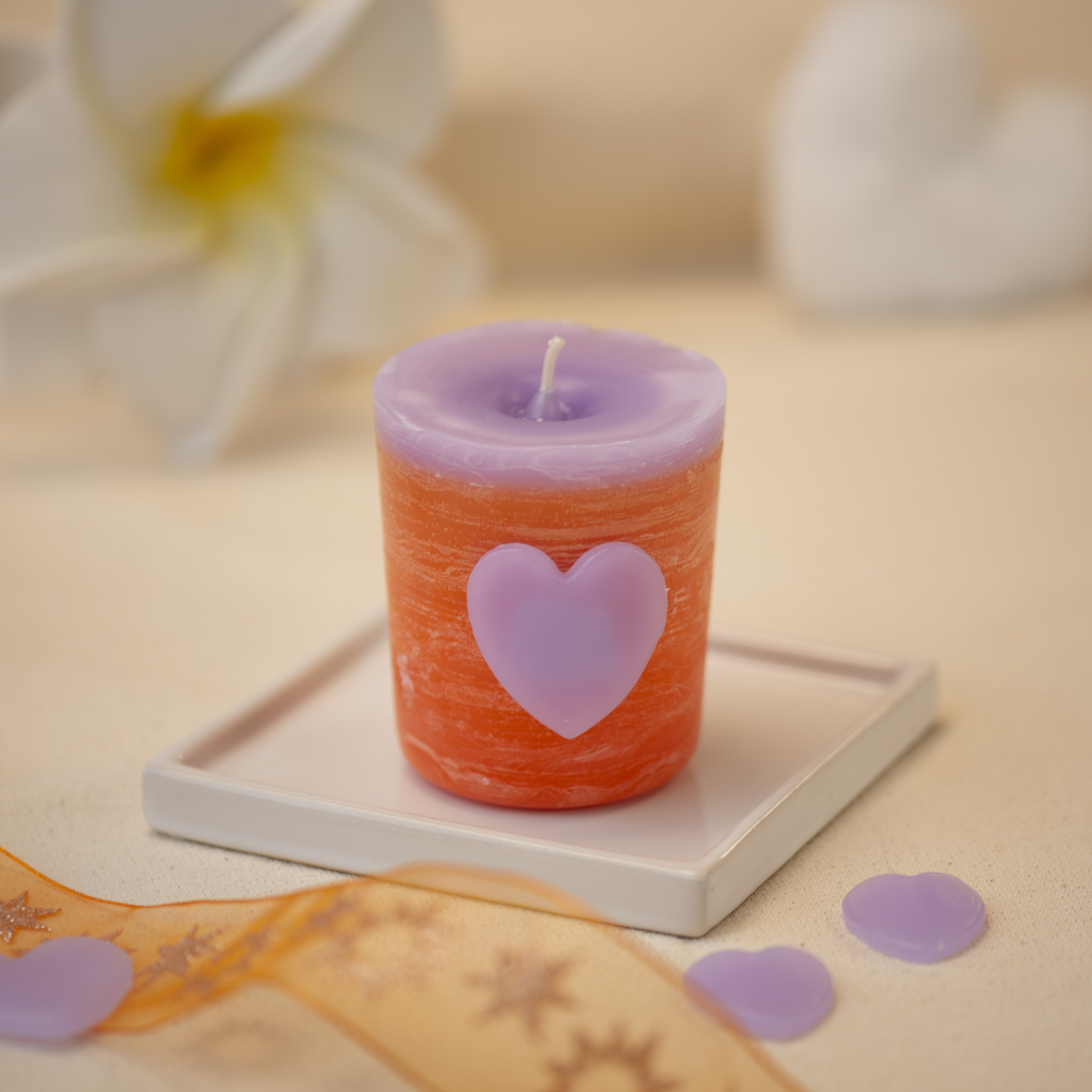 Une bougie personnalisée pour une ambiance romantique Une bougie personnalisée pour une ambiance romantique