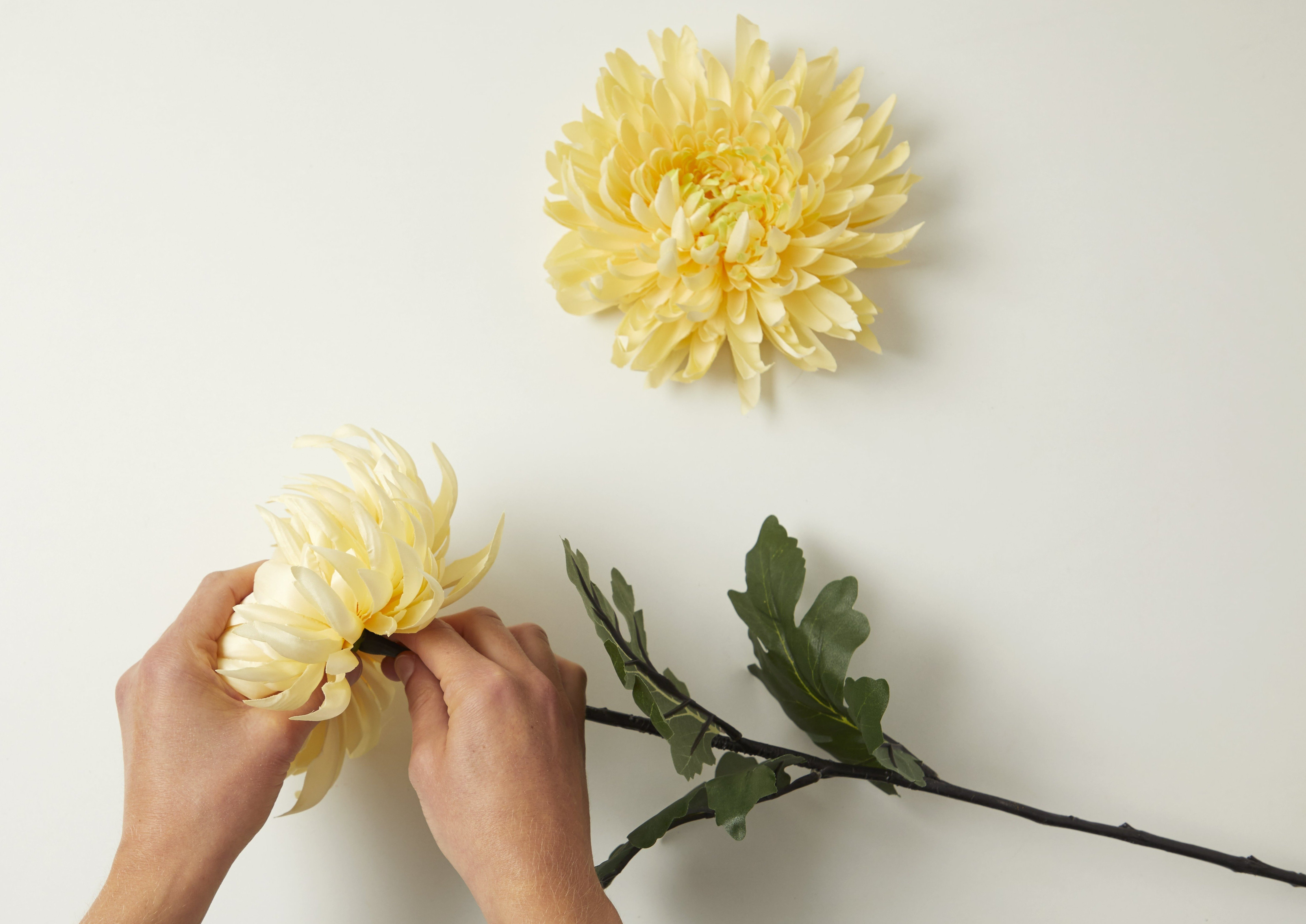 DIY fleurs en plâtre