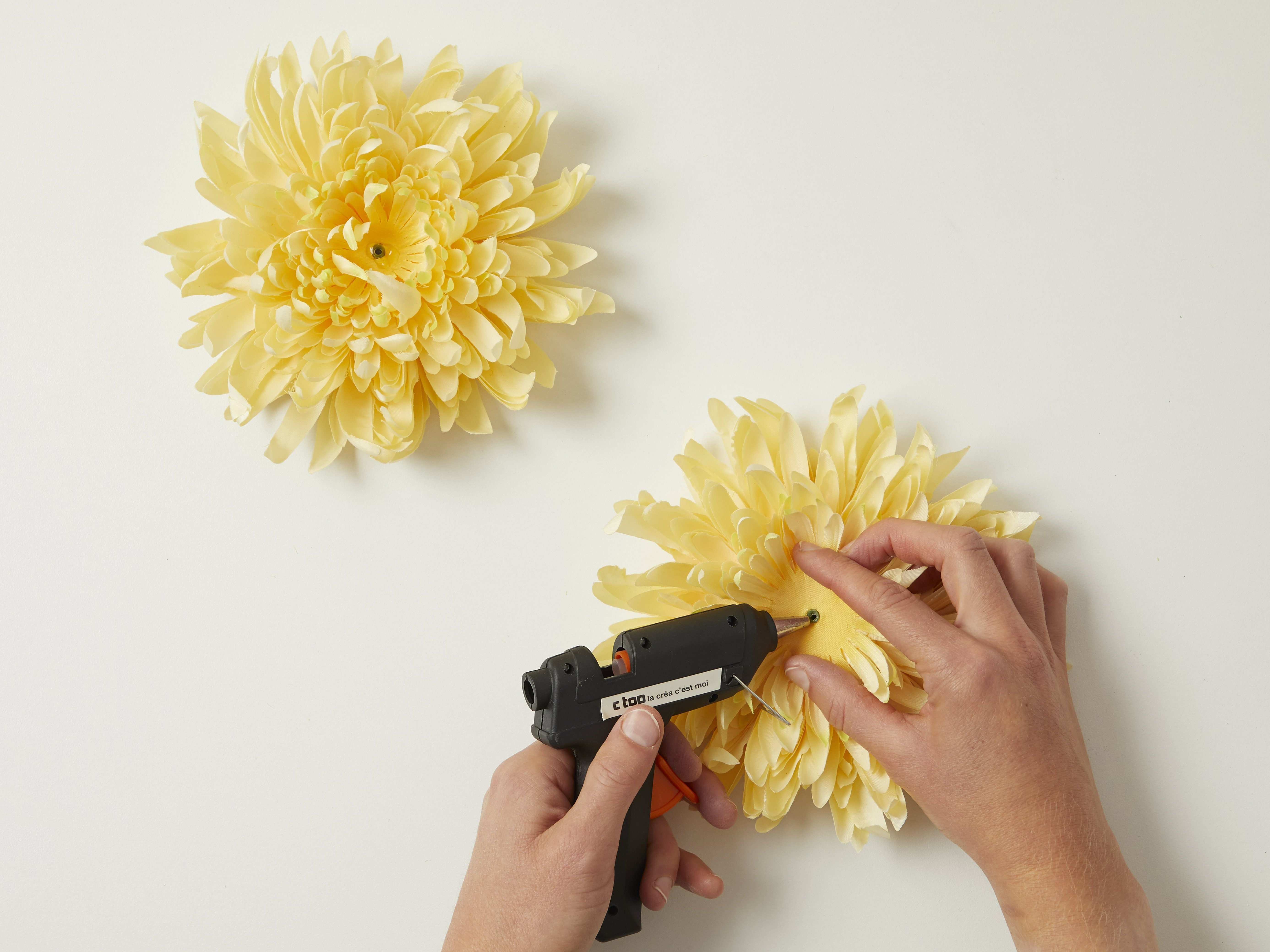 DIY fleurs en plâtre