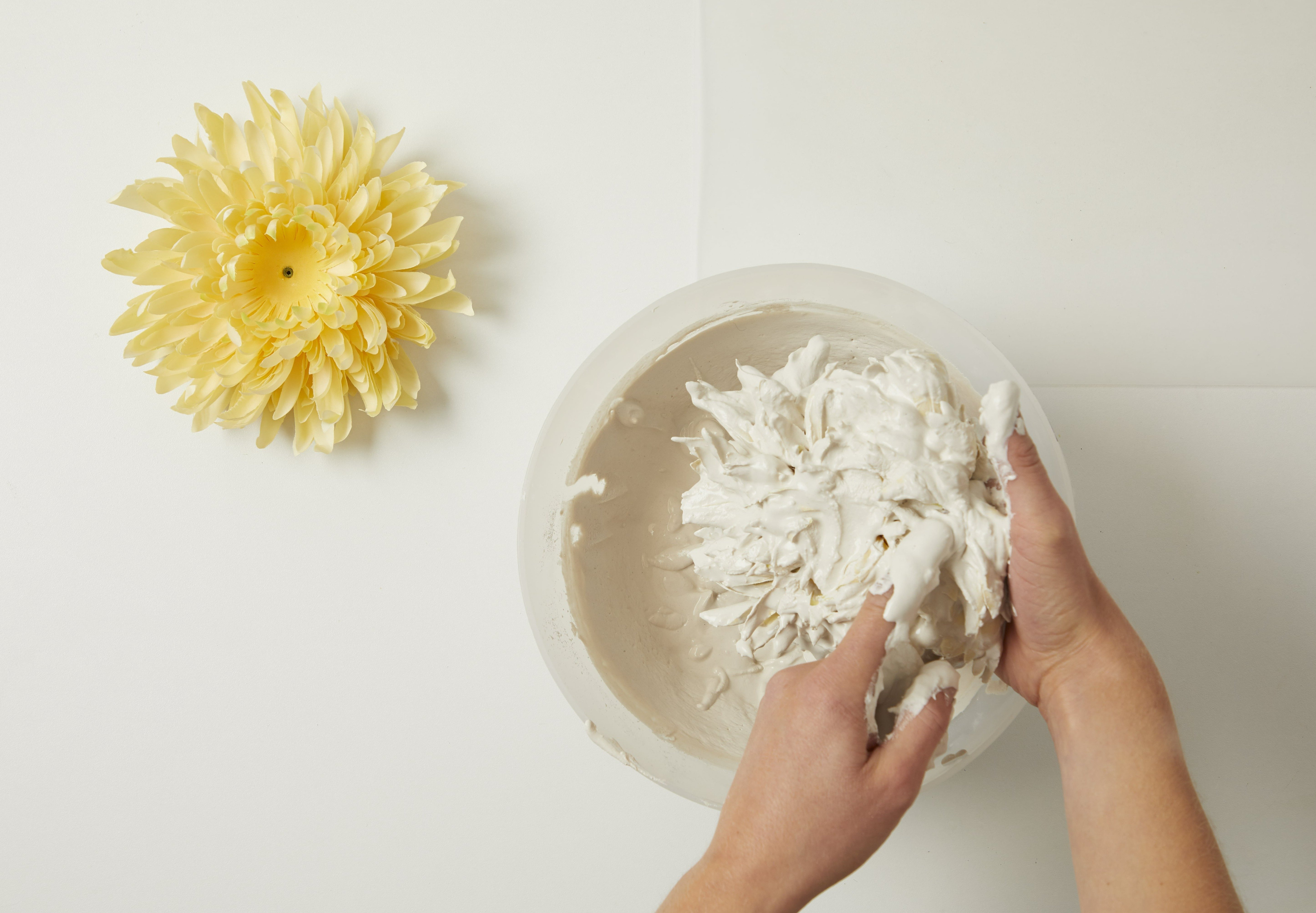 DIY fleurs en plâtre