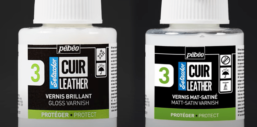 Protégez vos créations en cuir avec nos vernis brillants et mat/satiné ! Protégez vos créations en cuir avec nos vernis brillants et mat/satiné !