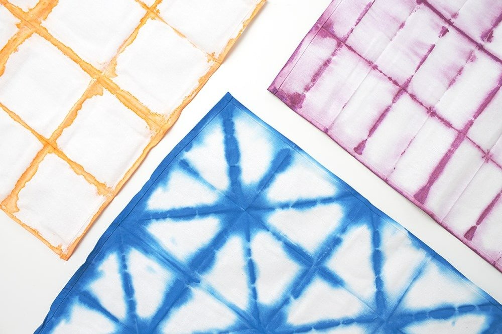 torchons shibori customisés