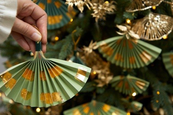 Abanicos para el árbol de navidad