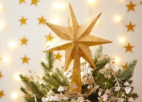 Fabrica tu estrella para tu árbol de Navidad