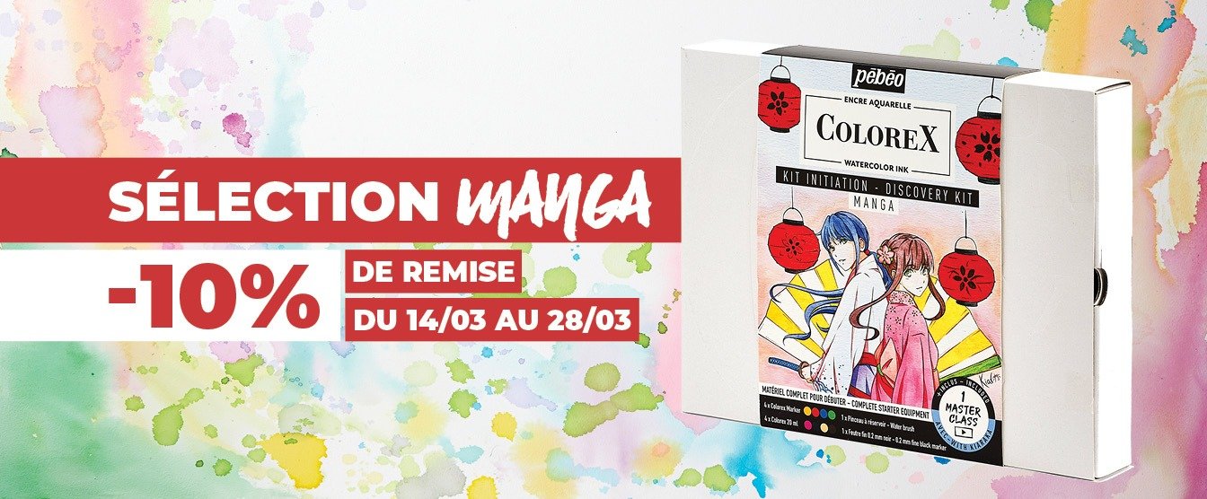 sélection de produits en promotion pour apprendre à dessiner des mangas