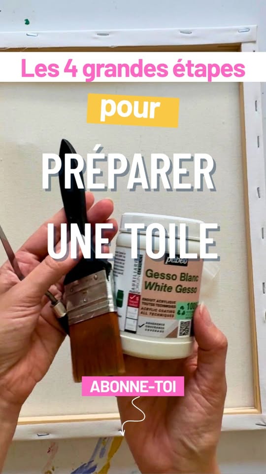 🎨 Before the magic, comes preparation!

@julie_pause_creative shows you how to use Pébéo White Gesso
💡 An ess...