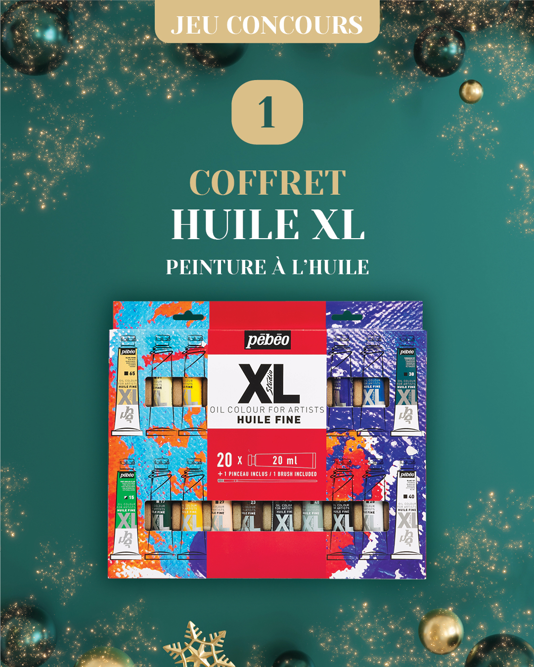 🎉Jour 1: Coffret huile Fine XL🎉
Une gamme de haute qualité, spécialement conçue pour les artistes souhaitant...