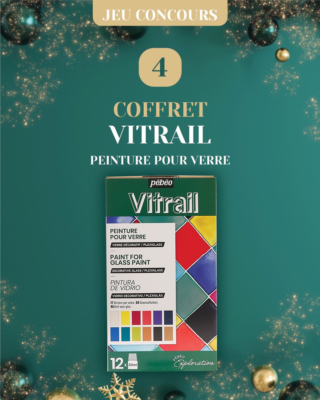 🎉Jour 4: Coffret Vitrail & Cerne relief🎉

Si vous souhaitez créer des vitraux, des objets décoratifs ou des p...