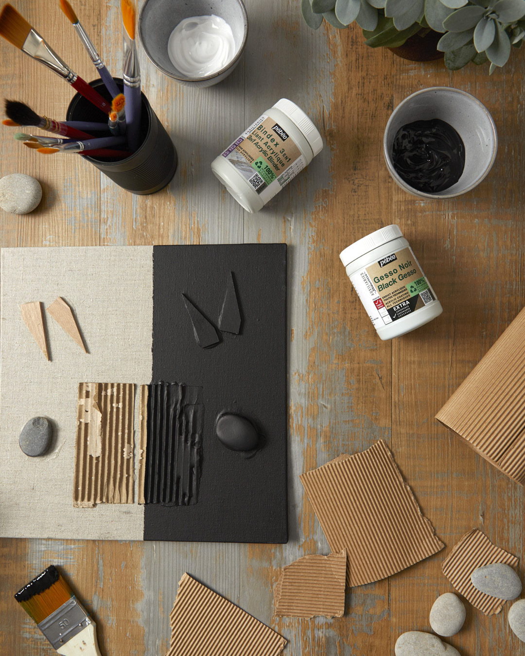 Discover our Origin Gesso, a universal primer designed to prepare various surfaces such as canvas, cardboard, wood, a...