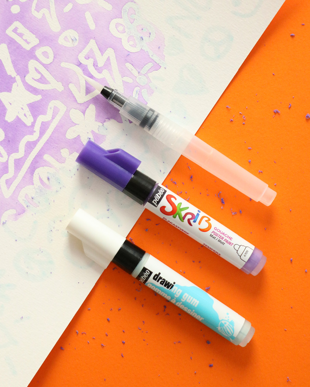 💥 Enjoy the opaque effect of the SKRIB Gouache marker or the transparent effects thanks to its watercolor techniqu...