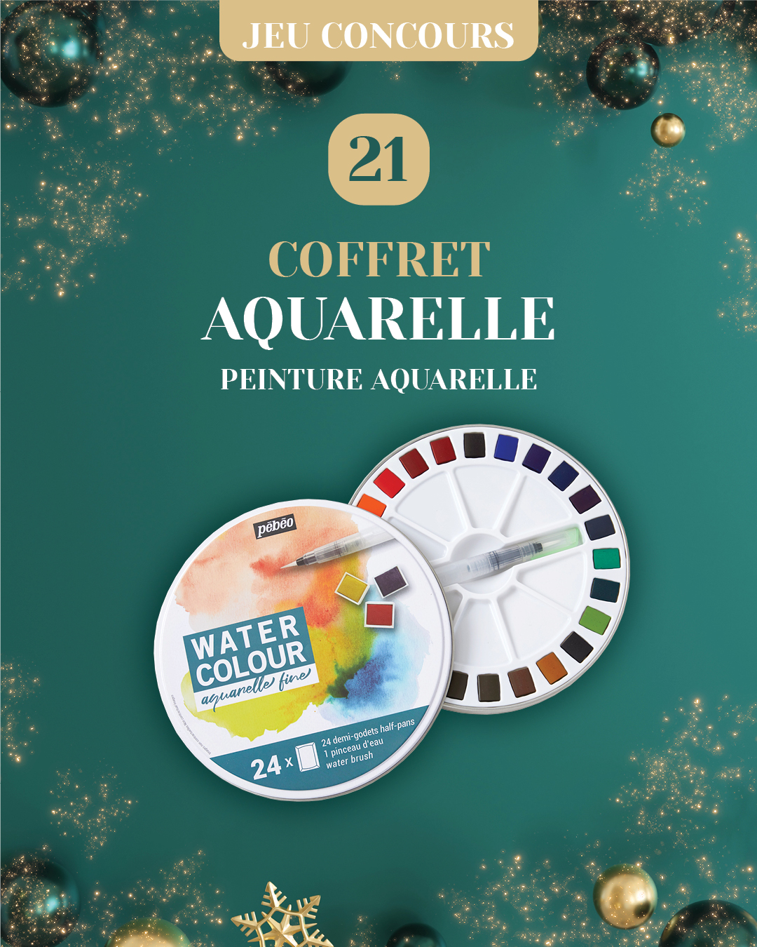 🎉 Jour 21: Coffret Aquarelle Fine🎉

Découvrez nos aquarelles fines fabriquées à partir de pigments broyés d...