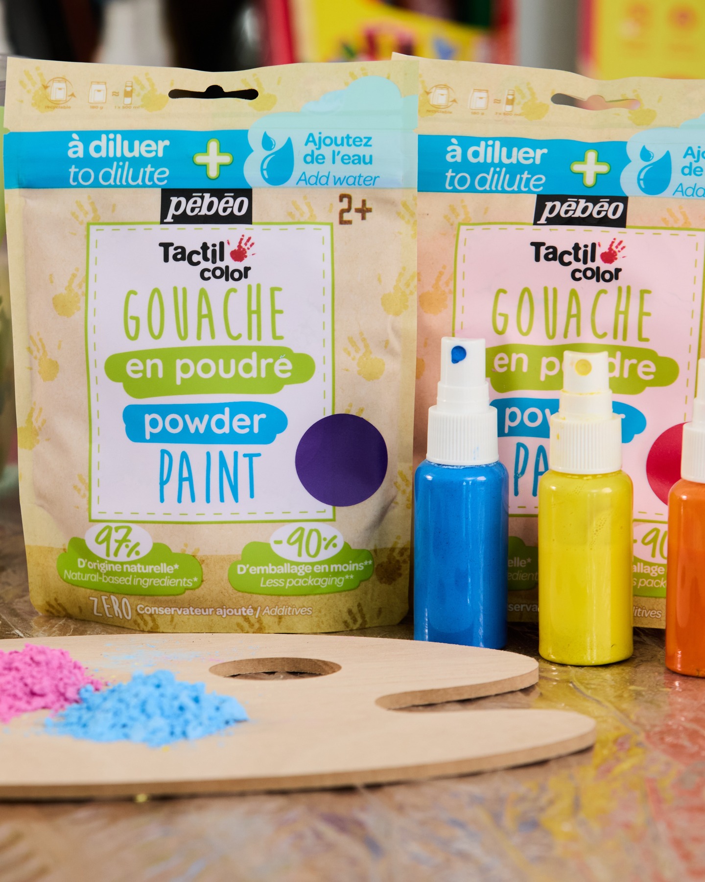 Tactilcolor powdered gouache is vegan and made with at least 97% natural-origin ingredients, making it perfectly safe...